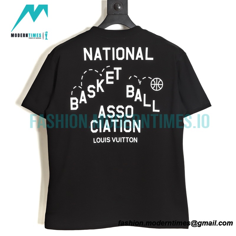 Louis Vuitton - Amp - NBA 21ss Co-branded Letter Short Sleeve Louis Vuitton - Amp - NBA 21ss Co-branded Letter Short Sleeve